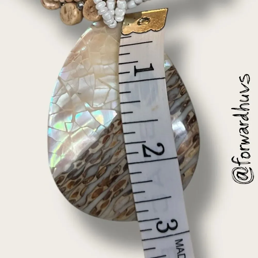 Bundle Sale 3 for $15 | Shell and Mother of Pearl Pendant Necklace